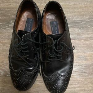 Bostonian Men's Classic Black Leather Wingtip Brogues size 7.5W